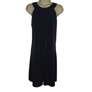 Calvin Klein Dark Blue Halter Top Dress with keyhole back, Size 4